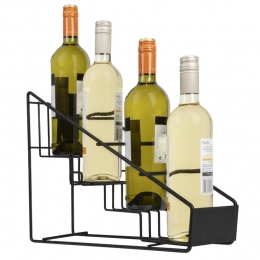 QUVIOFlessenrekmetaalmet4treden-Zwart