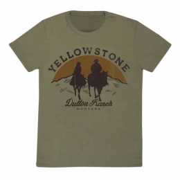 YellowstoneFadedPrintHerenT-shirtYEL08661TSC