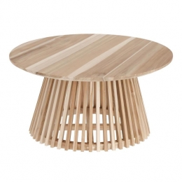KaveHomeJeanetteSalontafel-80cm-MassiefTeakhout-Naturel