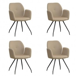 Bronx71ScandinavischeeetkamerstoelFreygerecycledestoftaupe-