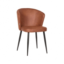 LABEL51EetkamerstoelWave-Cognac-Microfiber