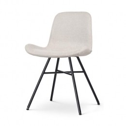 NolonNoa-FEetkamerstoelBeige-Stof-ZwartOnderstel