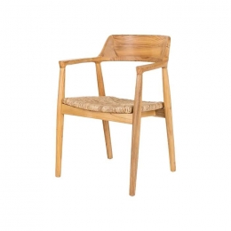 ArtichokYorickEetkamerstoelNaturel-MetArmleuning-RotanZitting