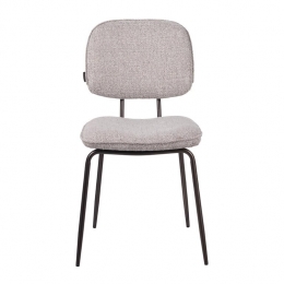 Bronx71EetkamerstoelJavigemleerdestofoffwhitebruin