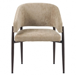 Bronx71VelveteetkamerstoelBrettaupe