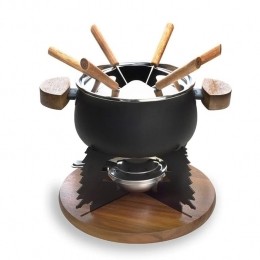 CosyTrendyFondueset-6personen-zwart-2liter