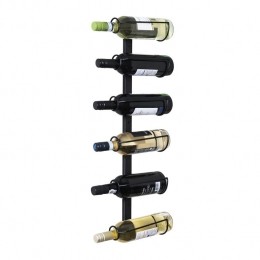 QUVIOVerticalewijnrekstaalvoor6flessen-Zwart