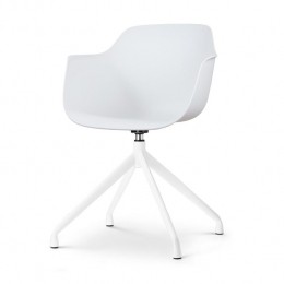 NolonNola-PukEetkamerstoelWit-Draaibaar-Armleuning-Wit