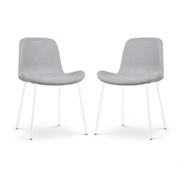 NolonNora-FEetkamerstoelenSetvan2-Lichtgrijs-WittePoten