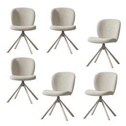 WOOODFemkeEetkamerstoel-Boucl-Naturel-Setvan6