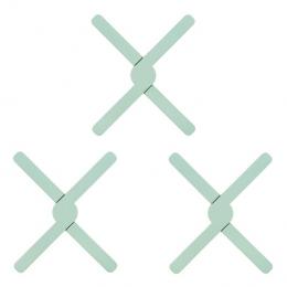KrumbleOpvouwbaresiliconenpannenonderzetter-Groen-Setvan3
