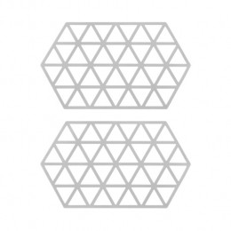 KrumbleSiliconenpannenonderzetterHexagonlang-Grijs-Setvan2