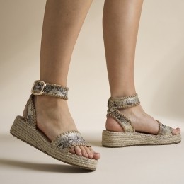 CelliniEspadrillesbruinTextiel