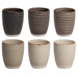 StudioTavolaBekersVintageLoft350ml-6stuks