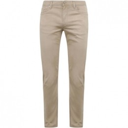 BroekAlbertoPipeBroekDenimBruinBeige