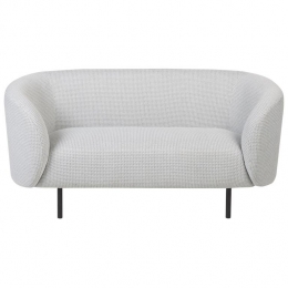 Beliani-LOEN-Tweezitsbank-WitZwart-Polyester