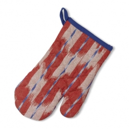 Kela-OvenwantOvenhandschoenSetvan4StuksKatoenBlauwRood