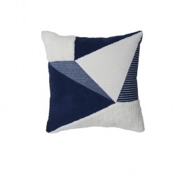 LightLivingLightlivingKussen45x45cmREJASblauwwitstructuur
