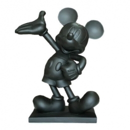Tuinbeeldpolyresin3DMickeyzwart45cm-Disney