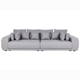 Beliani-TORPO-BankXXL-Lichtgrijs-Polyester