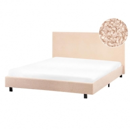 Beliani-ALBI-Tweepersoonsbed-Beige-140x200cm-Boucl
