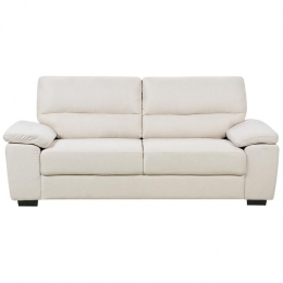 Beliani-VOGAR-Driezitsbank-Lichtbeige-Polyester