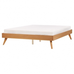 Beliani-BERRIC-Tweepersoonsbed-Lichthout-160x200cm-MDF