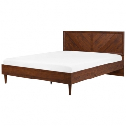 Beliani-MIALET-Bed-Donkerbruin-180x200cm-Vezelplaat