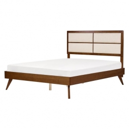 Beliani-POISSY-Tweepersoonsbed-Lichtbeige-160x200cm-MDF
