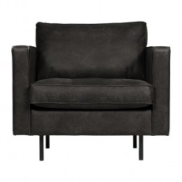 WOOODRodeoClassicFauteuil-Eco-leder-Zwart