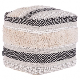 Beliani-KANAM-Poef-Lichtbeige-50cm-Katoen