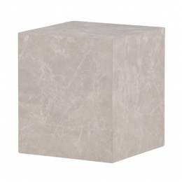 NestlivingZaynVierkanteMarmerlookBijzettafelBeige-40x40cm