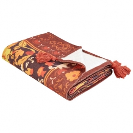 Beliani-DILBAR-Picknickkleed-Lichtrood-200x200cm-Polyester