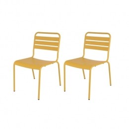 MetalentuinstoelMaxXXLokergeel