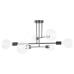 Beliani-KIDANE-Plafondlamp-Zwart-Metaal