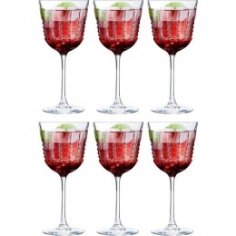 CristaldaposArquesRodeWijnglazenRendez-Vous-350ml-6stuks