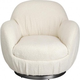KareDesignNubeDraaifauteuilbouclecreme