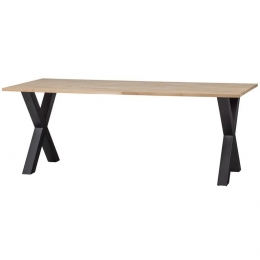 WOOODTabloTafelmetAlkmaarPoot-Eiken-75x200x90
