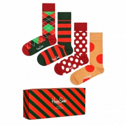 HappySocksHolidayClassicsCadeausetSokken4paarXHCG09-4300