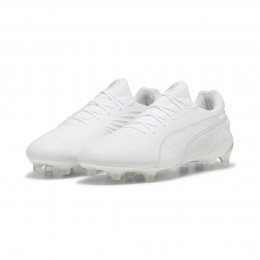 PUMAKingUltimateGrasKunstgrasVoetbalschoenenMGWitZilver
