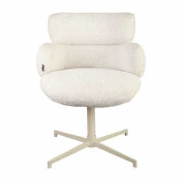 Bronx71EetkamerstoelCocogemleerdestofbeige