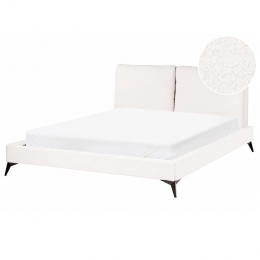 Beliani-MELLE-Tweepersoonsbed-Gebrokenwit-160x200cm-Boucl