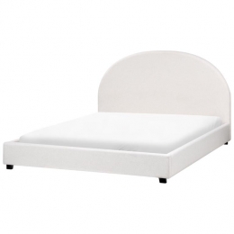 Beliani-VAUCLUSE-Tweepersoonsbed-Gebrokenwit-160x200cm-Stof