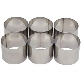 CosyTrendyKookringenRVS7cm-6Stuks