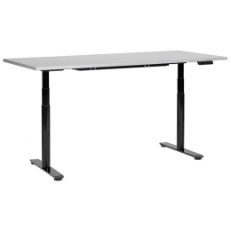 Beliani-DESTINAS-Elektrischbureau-GrijsZwart-180x80cm-MDF