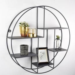 LOFT42WallyWandrekRond-Metaal-MatZwart-70x70x15