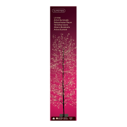 Warmwit1350micro-LEDverlichteboomzwartH150cmLumineo-Lumineo