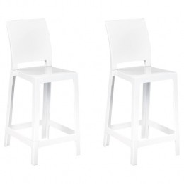Beliani-WELLINGTON-Barkrukset-Wit-Polycarbonaat