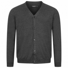RUSSELLKnitCardiganHerenCardigan0R715M0-Houtskool-Mergel