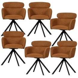 WOOODFenneEetkamerstoelen-Polyester-Ginger-Setvan6